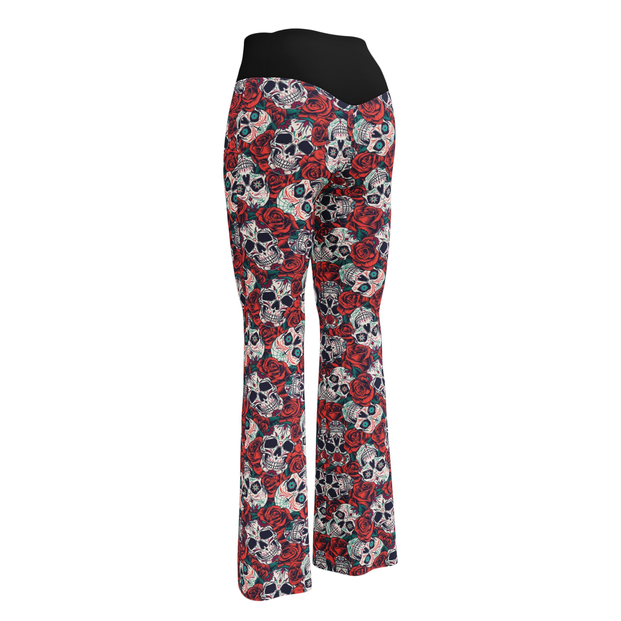 Skulls N' Roses Flare Leggings