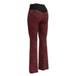 Red Leopard Flare Leggings