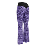 Purple Leopard Flare Leggings