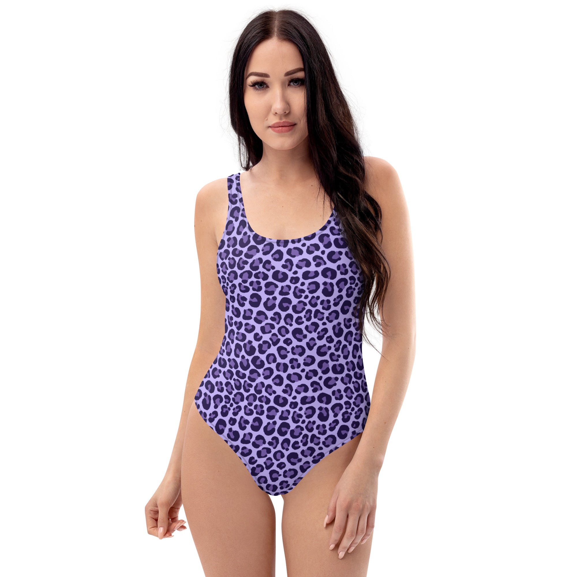 Purple Leopard One-Piece Swimsuit