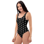 Metal Logo One-Piece Swimsuit