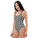 Chequer One-Piece Swimsuit