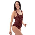 Red Leopard One-Piece Swimsuit