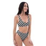 Chequer High-Waisted Bikini