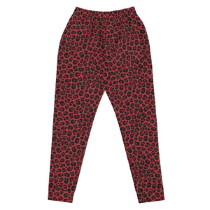 Red Leopard Joggers