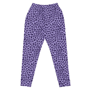 Purple Leopard Joggers