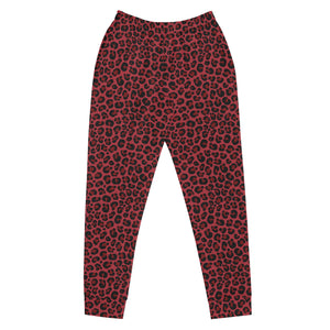 Red Leopard Joggers