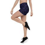 Purple Zebra Bike Shorts