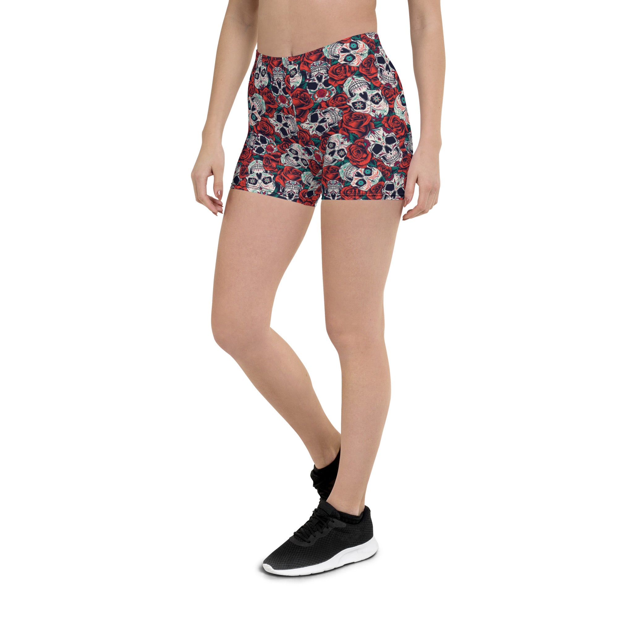 Skulls N' Roses Bike Shorts