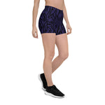 Purple Zebra Bike Shorts