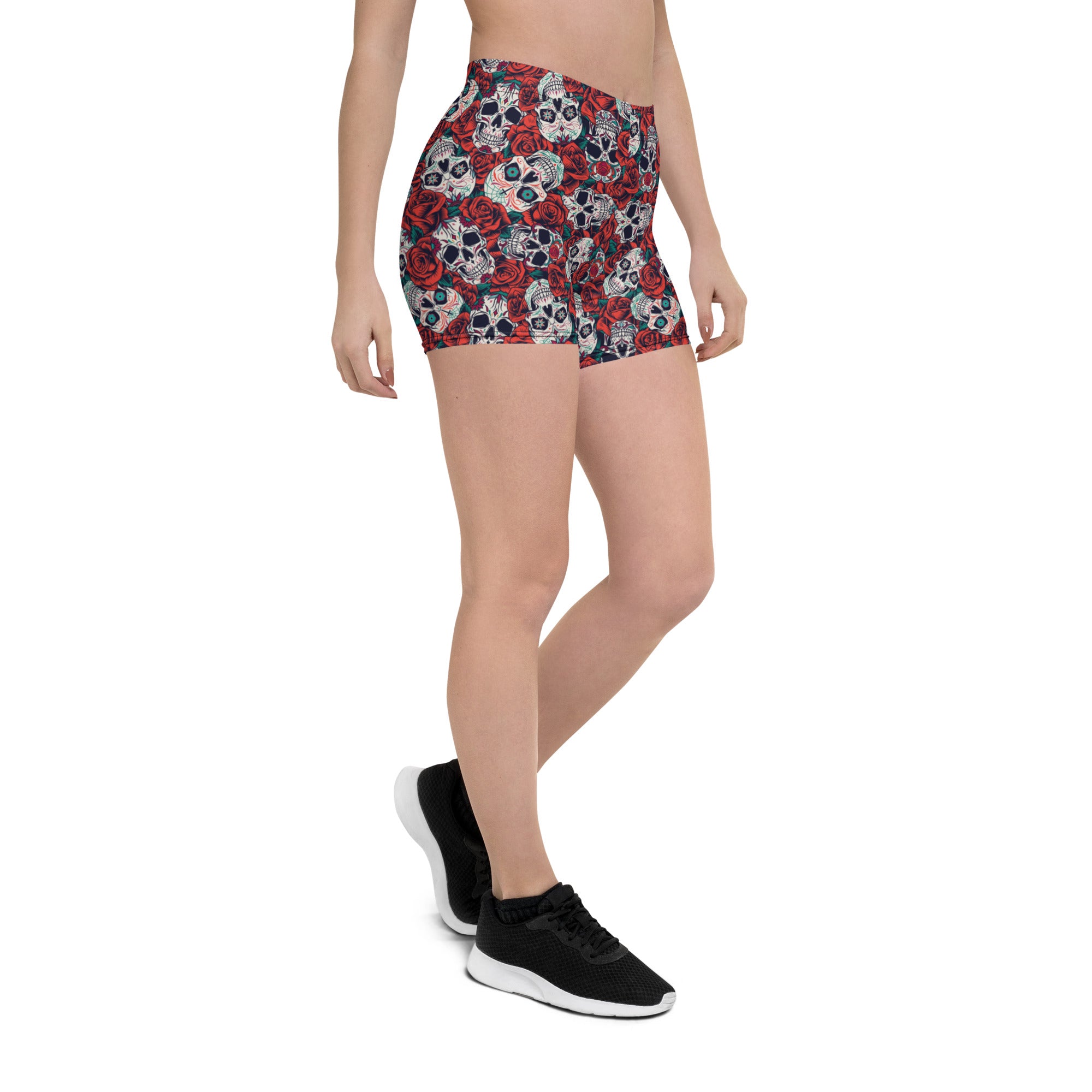 Skulls N' Roses Bike Shorts