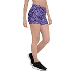 Purple Leopard Bike Shorts