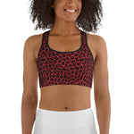 Red Leopard Sports Bra