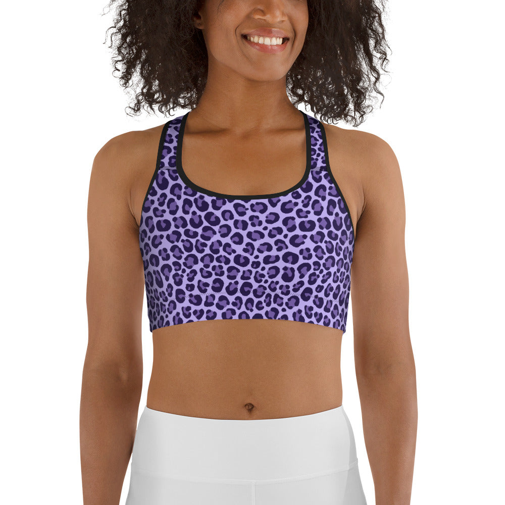 Purple Leopard Sports Bra