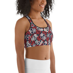 Skulls N' Roses Sports Bra