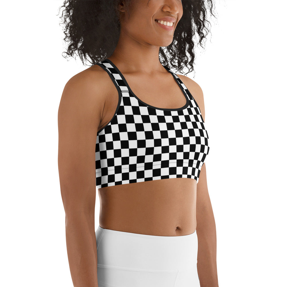 Chequer Sports Bra