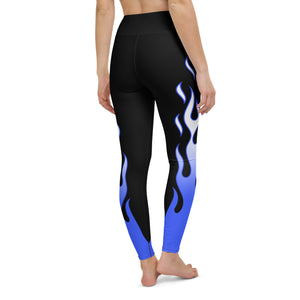 Blue Flames Leggings