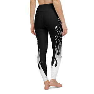 White Flames Leggings