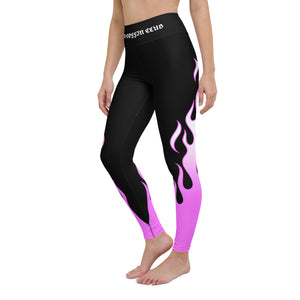 Pink Flames Leggings