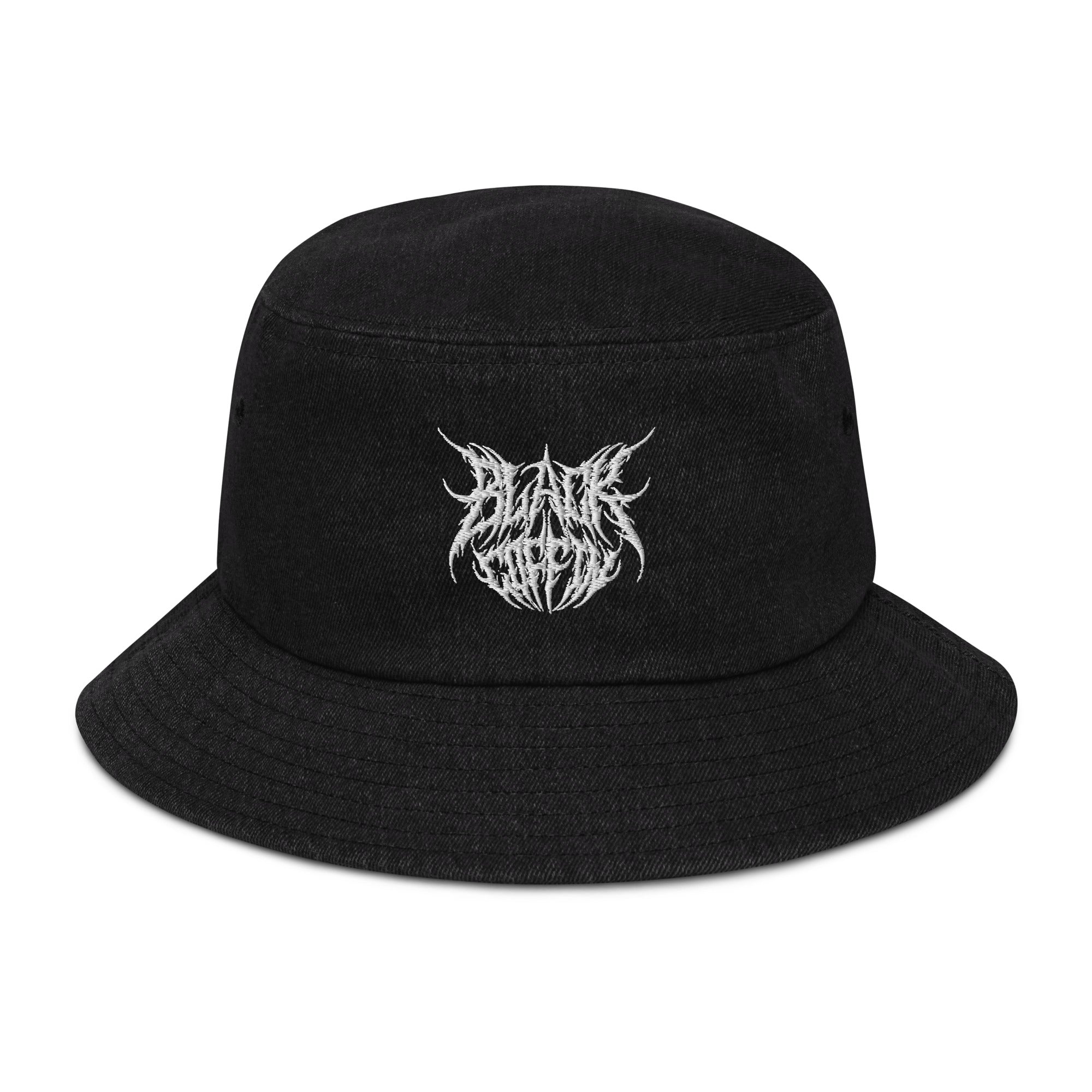 Metal Logo Denim Bucket Hat