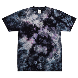 Metal Emroidered Logo Unisex Oversized Tie-Dye T-shirt