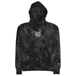 Metal Emroidered Logo Unisex Champion Tie-Dye Hoodie