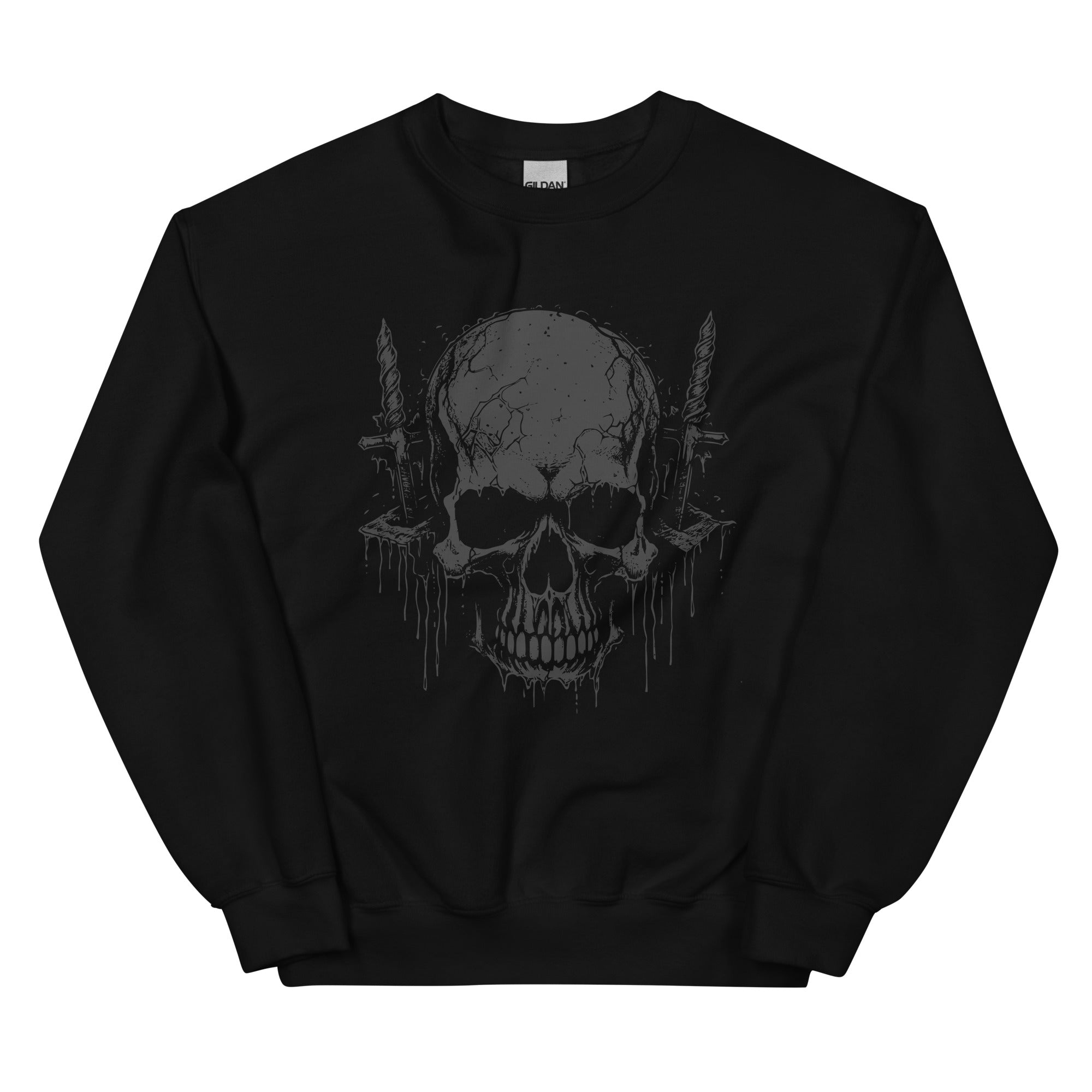 Black Skull Unisex Sweatshirt