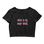 Satan Is My Sugar Daddy Crop Top