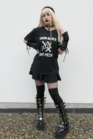 Wear Black Eat Pizza Unisex T-Shirt