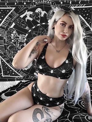 Spider High-Waisted Bikini