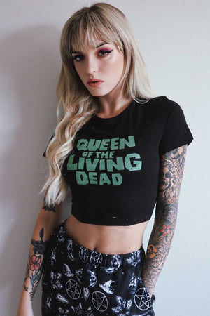 Queen Of The Living Dead Crop Top